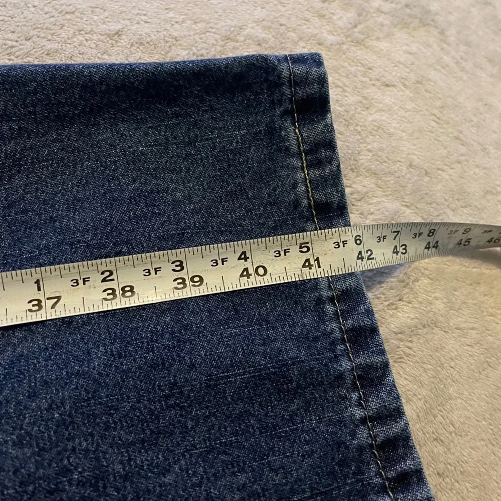 Wrangler Jeans Men 42x30 Blue Carpenter Loose Fit Denim Workwear Utility Relaxed